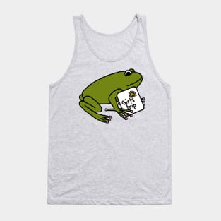 Green Frog goes on Girls Trip Tank Top